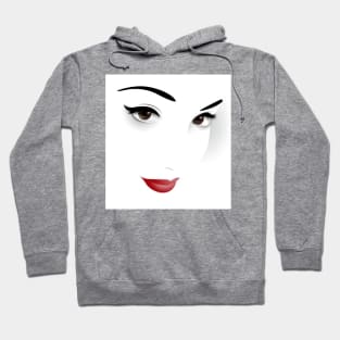 Portrait of the most beautiful girl in the world Hoodie